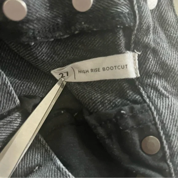 Pacsun high rise boot cut black jeans. Button fly. - Picture 8 of 8